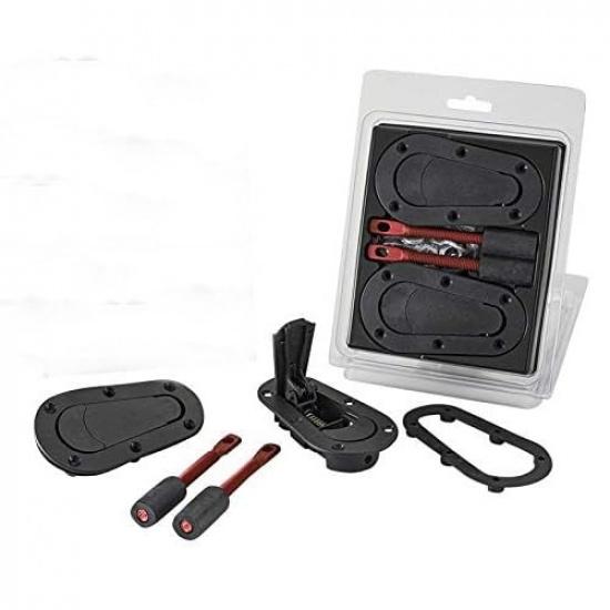 

Unifizz Car Above Panel Flush Hood Latch and Pin Kit - Black 120-2000 Without Lock Cylinder and Key