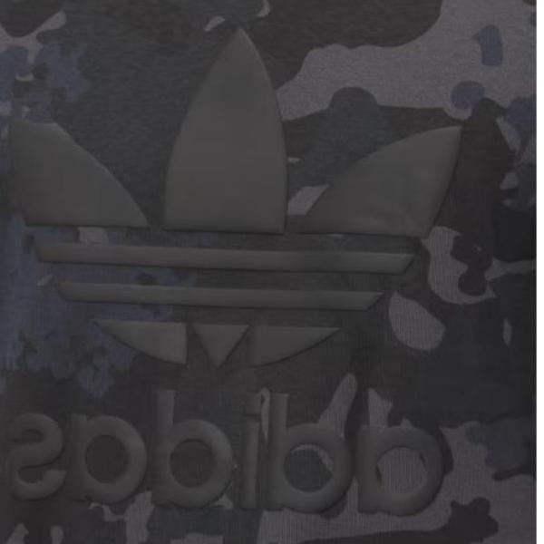 adidas Camo Trefoil Tee Black Men Streetwear IS2892