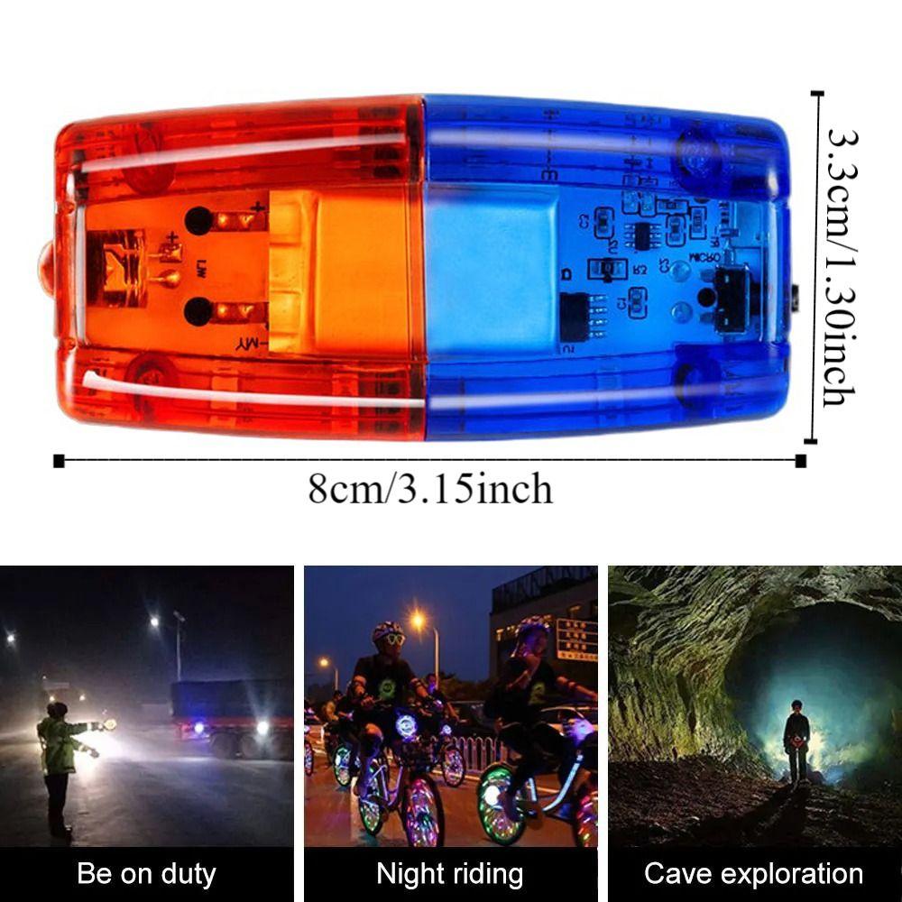 Flashing Police Shoulder Clip Light Safety Patrol LED Shoulder Warning Lamp Bike Tail Lamp  Doorman