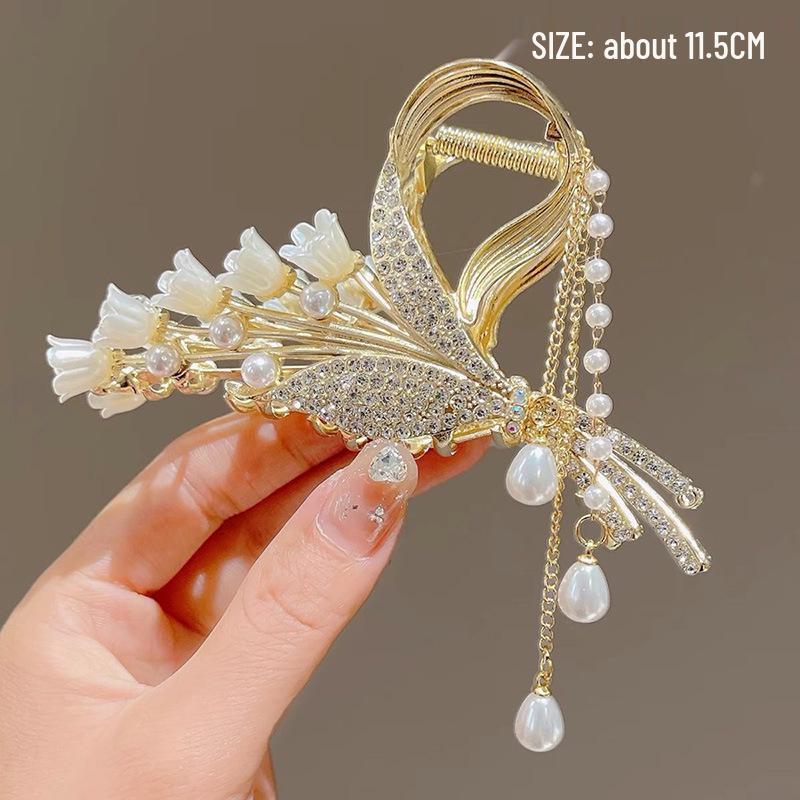 Women's Large Ancient Style Tassel Hair Clip Updo Hairpin Ornament