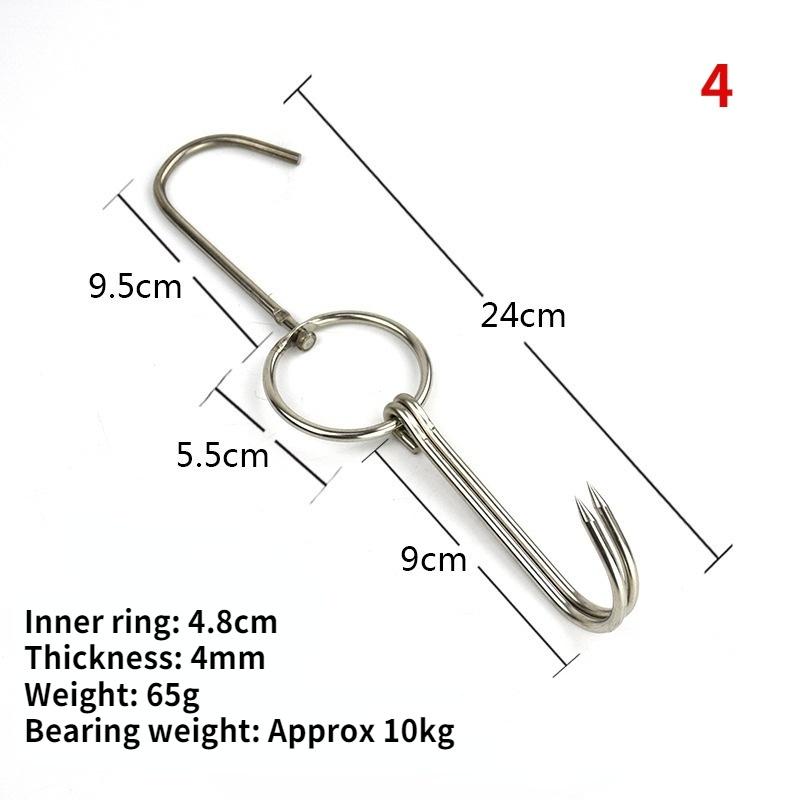 Stainless Steel Beef Meat Clasps Duck Goose Turkey Hooks Roast Duck Bacon Hook BBQ Storage Hanger Bread Hook Tools Accessories