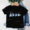 KPop Demon Hunters Tiger T-shirt Baby Girls Boys New Cartoon Cotton Tee Cute Tiger Print Crew Neck Cool Kids Tee Movie T-shirts