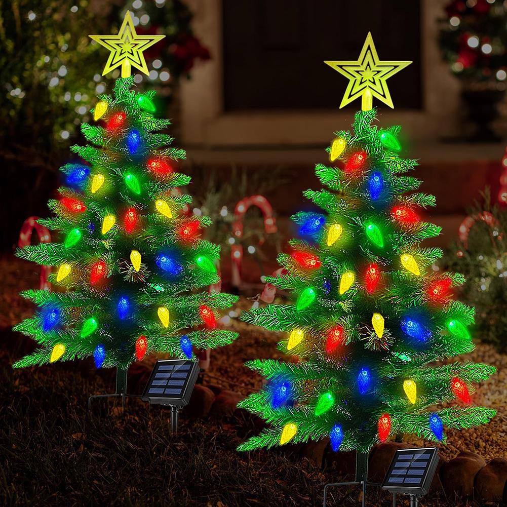 Xmas Tree Garden Decorative Led Lights Auto On/Off Light Sensor Control For Garden Party Decorations