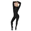 [LEOHEX] Women's Full Body Suit, Glossy Zentai, High-Elasticity Spandex, Slim Fit Bodysuit, Soft and Comfortable Fabric (Black, L)