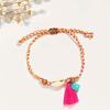 1 Stück Bohemian Handgeknüpftes Fußkettchen mit Quaste Vintage Boho Stil Strand Fußschmuck für den täglichen Gebrauch und als Geschenk
