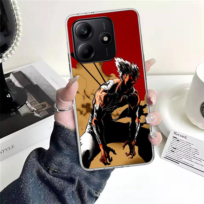 One P-Punch-Man Garou Soft Phone Case For Xiaomi Redmi Note 15 14 14S 13 12 Pro Plus 12S 11 11S 11E 10 10S 11T 5G Fundas Coque R