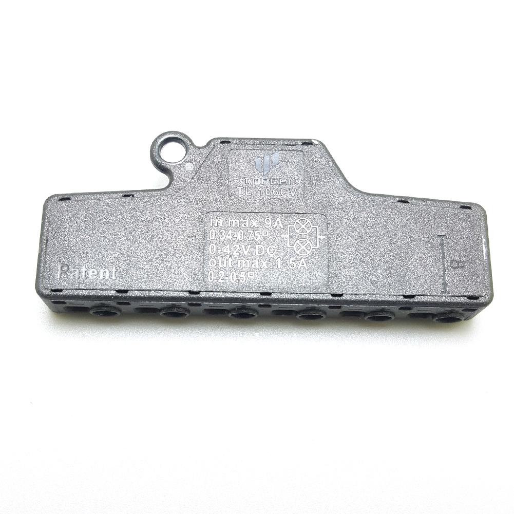 Fast Distribution of ABS Wire Connector Push Buckle Led Light Terminal Block Rectangular Shape Splitter Tool