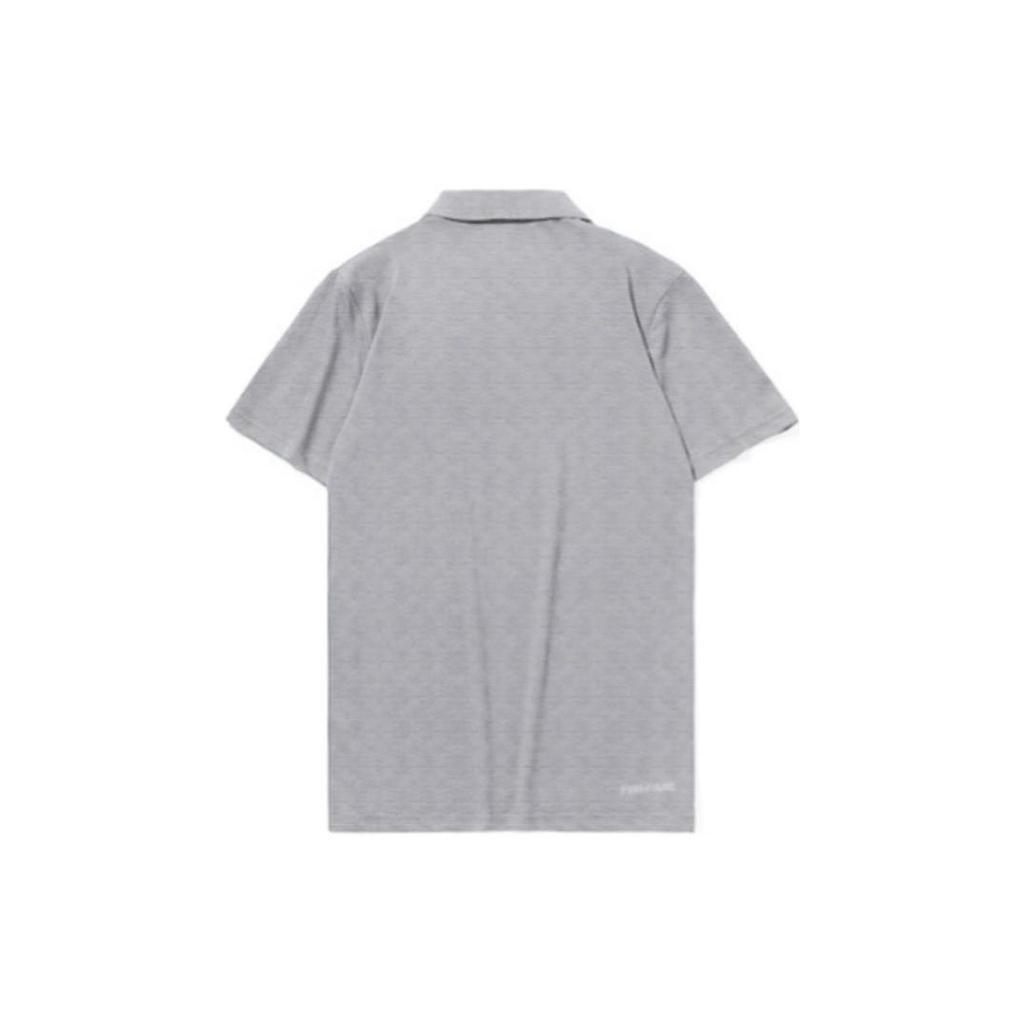Li Ning Polo Shirts Men's Gray Polo Collar Moderate Straight Fit APLS291-2