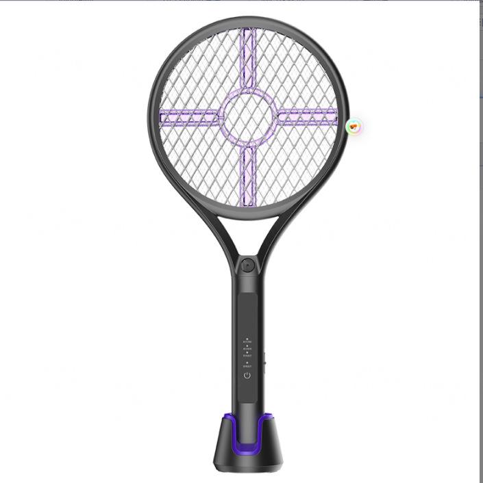 Foldable Telescopic Electric Mosquito Swatter & Luring USB Rechargeable Mosquito Killer Racket - 2-in-1 Household Device