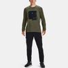 Under Armour Sports Crew Neck Pullover Straight Long Sleeve T-Shirt Men Tops Muted-Green 1367967-390