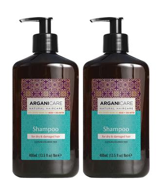 Argan Oil & Shea Butter Shampoo for Dry and Damaged Hair 400ml*2