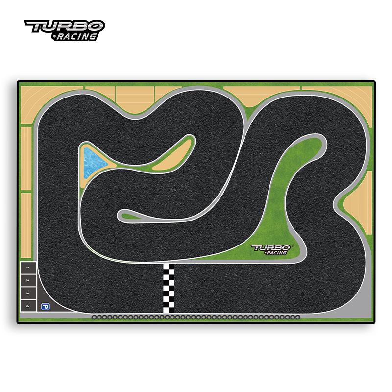 

Turbo Racing 1:76 Mini RC Car Track Mat, 1200mm x 800mm, Plastic Model 760050 Race Track Plastic Mat 760050