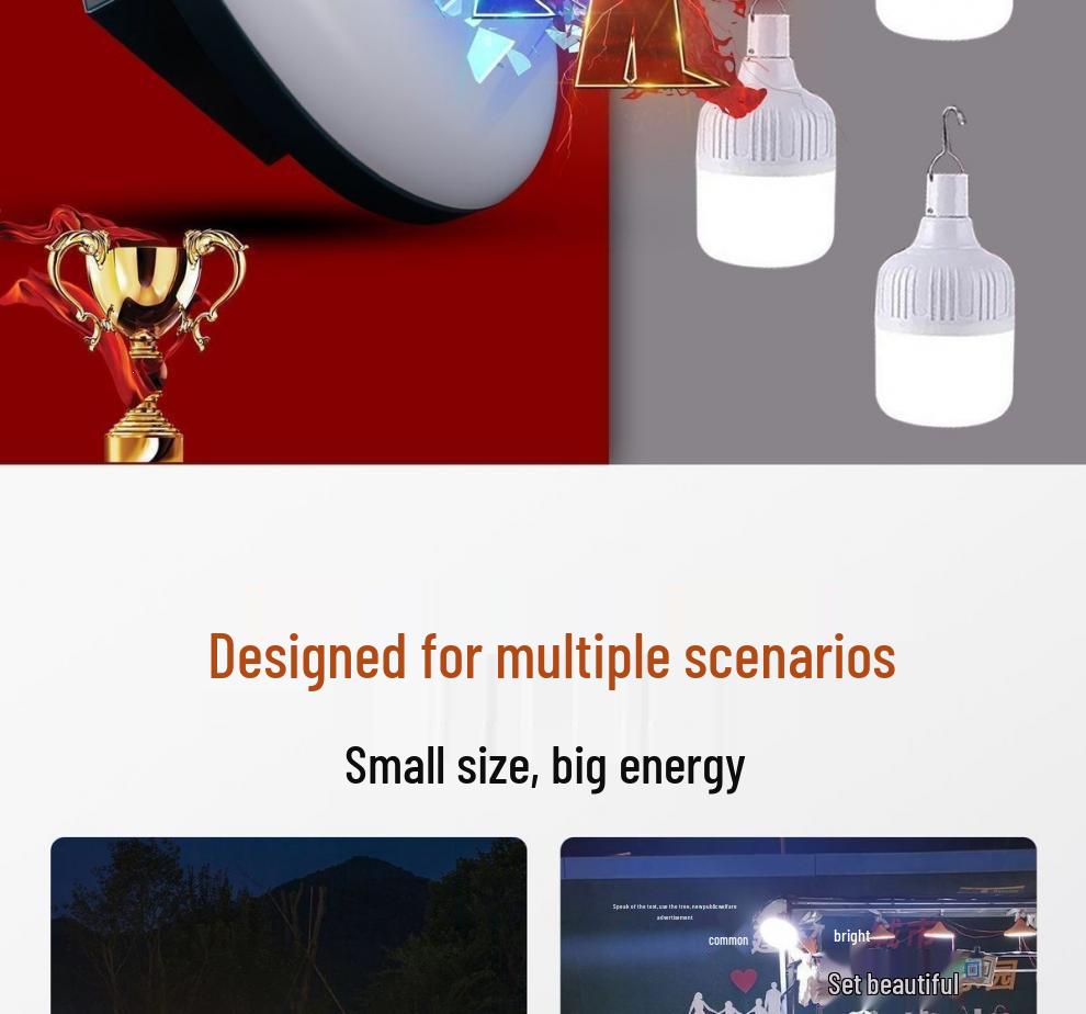 Rechargeable Super Bright Magnetic Outdoor Stall & Camping UFO Light with Long Battery Life