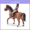 Childrens Pvc Horse Rider Model With Realistic Design For Pretend Play And Collecting