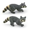 Handcrafted Raccoon Figurine: Miniature Mammal Model for Children's Science Education