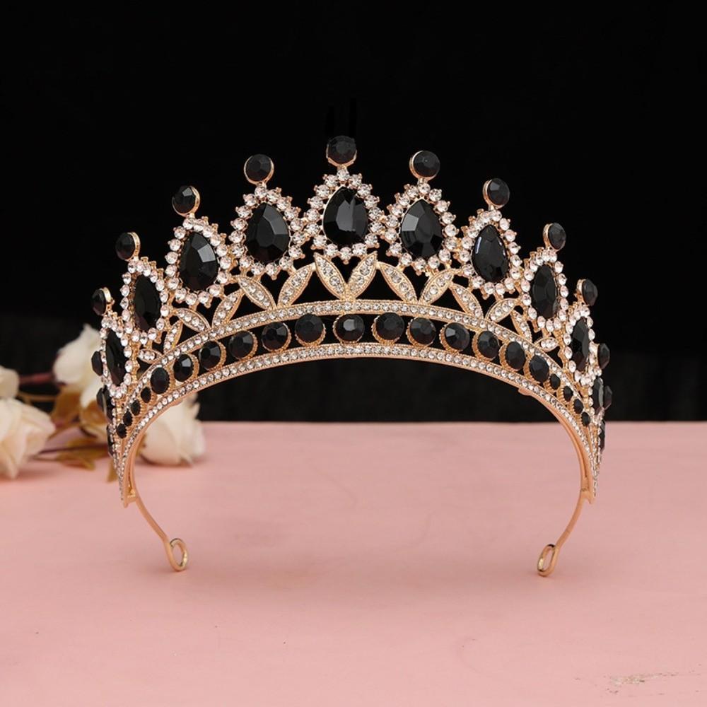 Luxury Elegant Crystal Bridal Tiara Metal Wedding Hair Tiara Princess Crown  Birthday Celebration