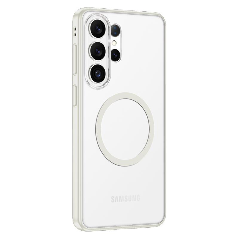 Translucent Shockproof Phone Case For Samsung Galaxy S26 Ultra Edge S25 FE Magnetic Wireless Charging TPU Plastic Back Cover