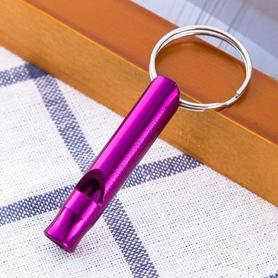 Outdoor Metal Multifunction Whistle Pendant With Keychain Keyring For Outdoor Survival Emergency Mini Size Whistles Team Gifts