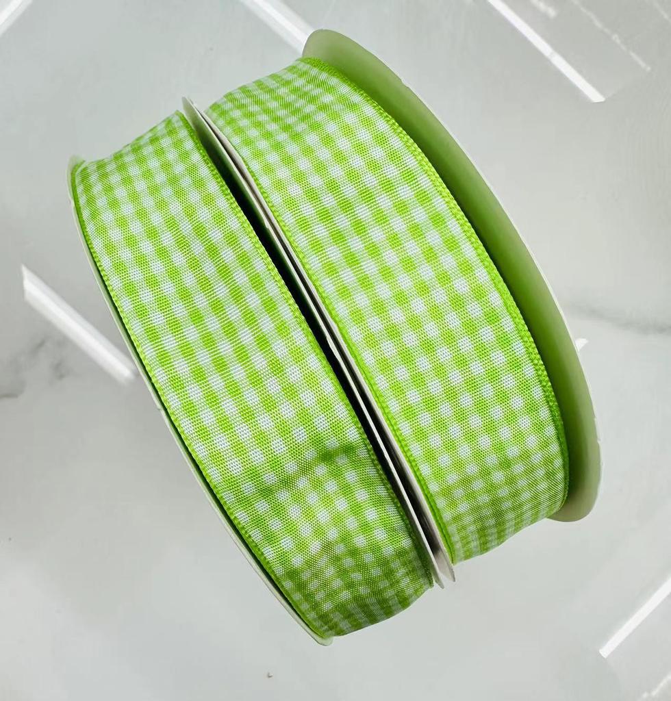 Scottish Handmade 2.5cm Plaid Ribbon for DIY Hair and Clothing Accessories