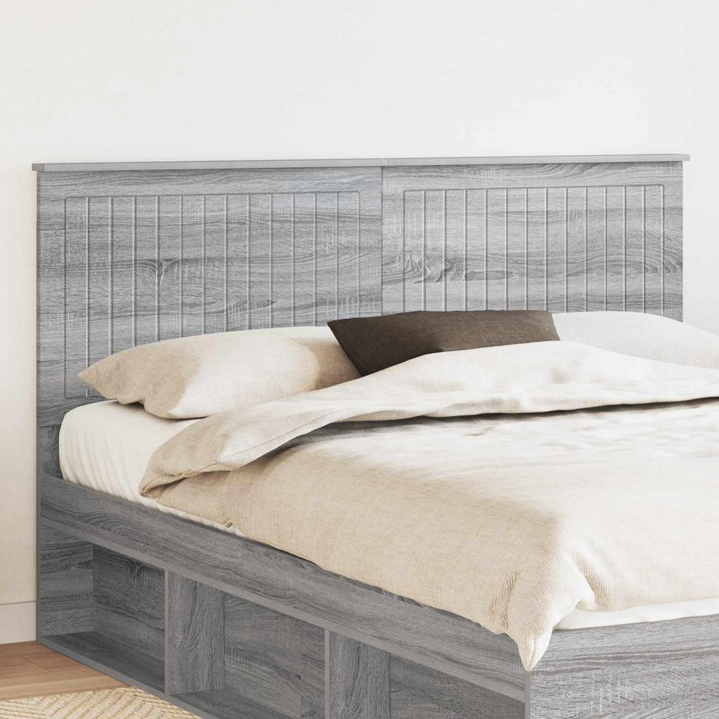 Headboard in Grey Sonoma 160 cm Particleboard