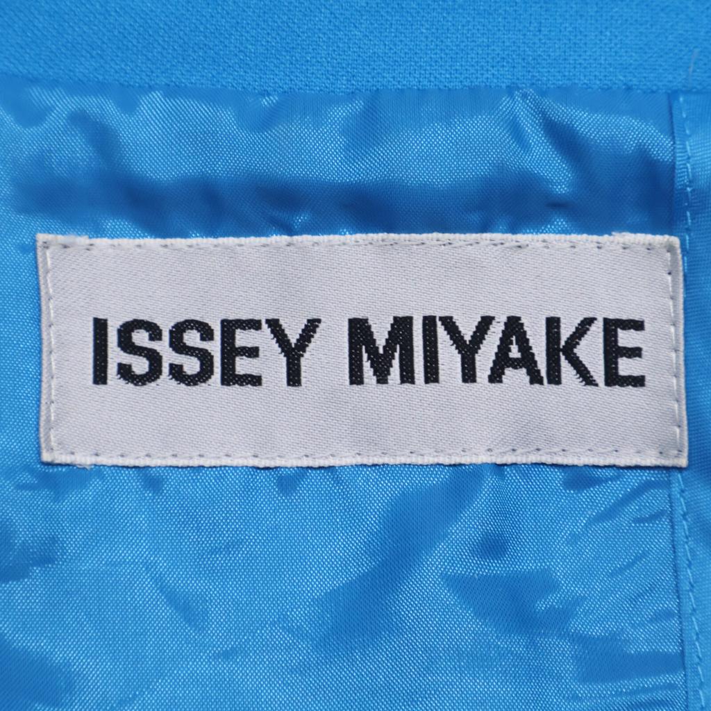 ISSEY MIYAKE Blue Jersey Long Jacket coat M greenUsed