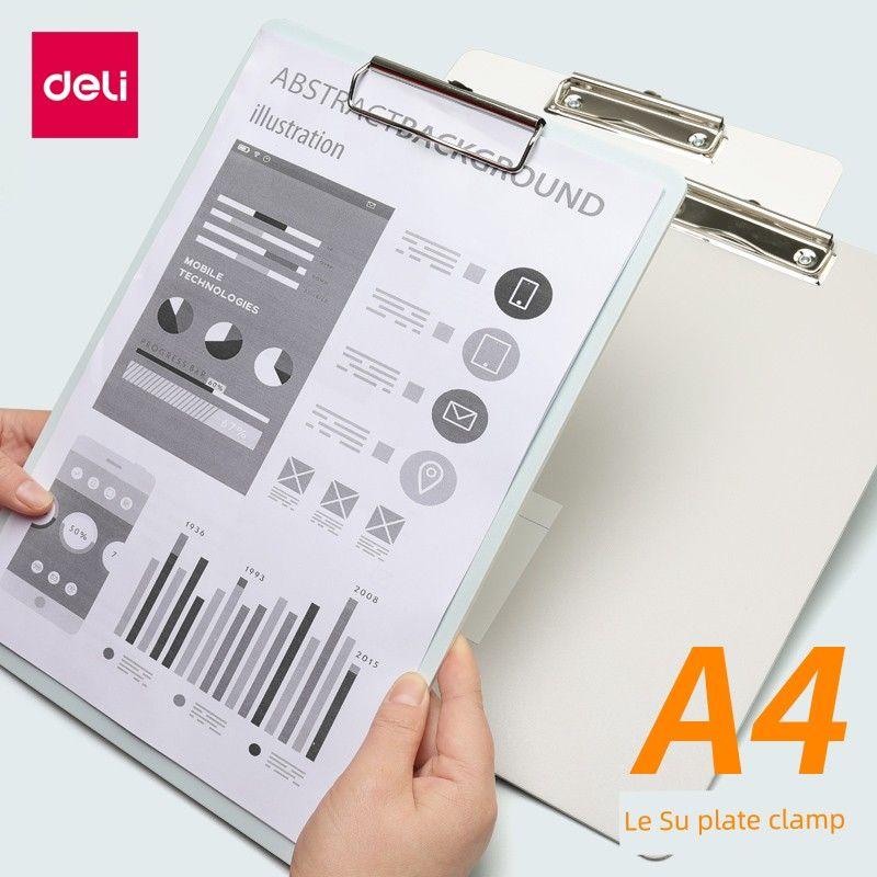Writing Pad Test Papers for Students Writing Pad Clip Roll Flat Book Clip Paper Material File Ordering Office Supplies Menu Hard Board Pad Exam