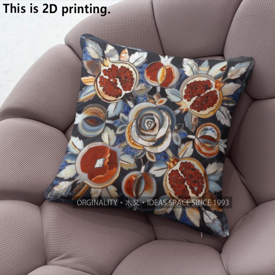 Vintage Gem Floral Pillow Covers Pattern Cushion Cover Suitable for Sofa Bedroom Car Pillow Cover
