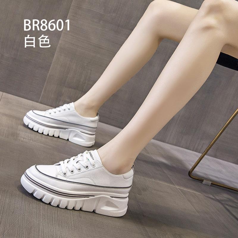 Spring and Autumn new leather casual thick bottom ins tide sports 35 белый
