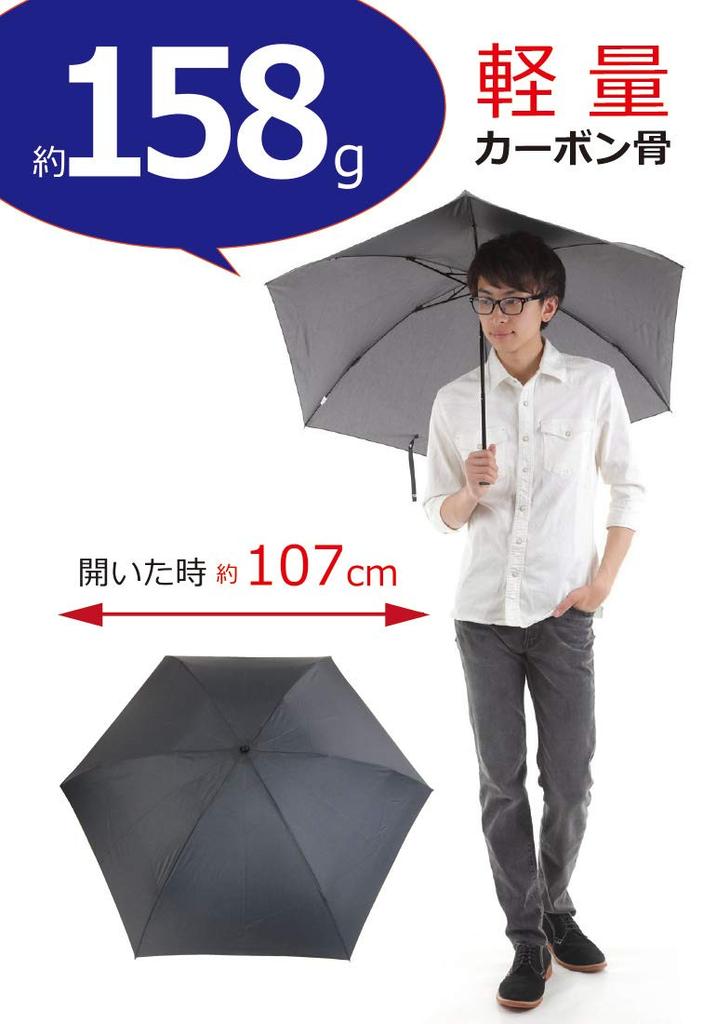 Okamoto Harajuku Store Lightweight 158g Folding Umbrella Luxury Carbon Bone Water Repellent DuPont Teflon Treated Fabric Plain Large Size 60cm 3 Tier