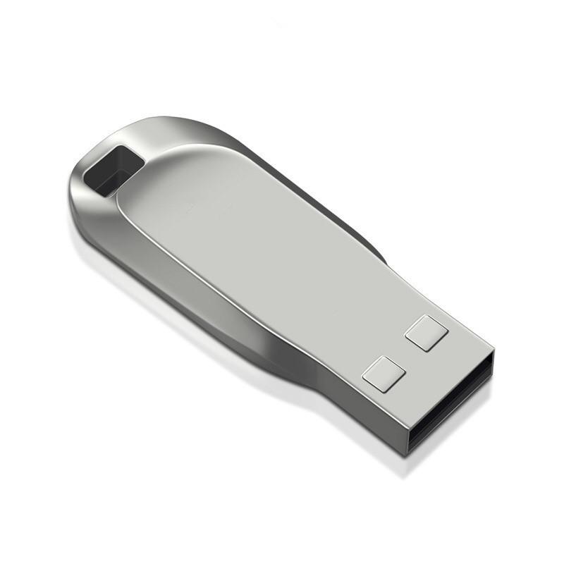 Водонепроницаемый металлический свисток - USB-флеш-накопитель с брелоком - Доступен в объемах 8 ГБ, 16 ГБ, 32 ГБ, 64 ГБ, 512 ГБ, 1 ТБ и 2 ТБ. 128MB серебряный