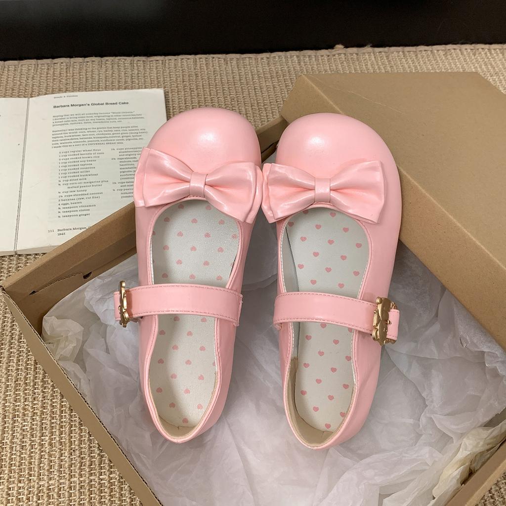 Black Ballet Style Retro Shallow Mouth Flat-soled Single Shoes Women's 2025 New Autumn Skirt Round Head Mary Jane Shoes