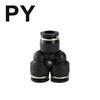 Black Pneumatic Fitting Pipe Connector Quick Release Coupling 4mm 6mm 8mm 10mm 12mm PU PV PE HVFF PY Tube Connectors Fuel System Fittings7