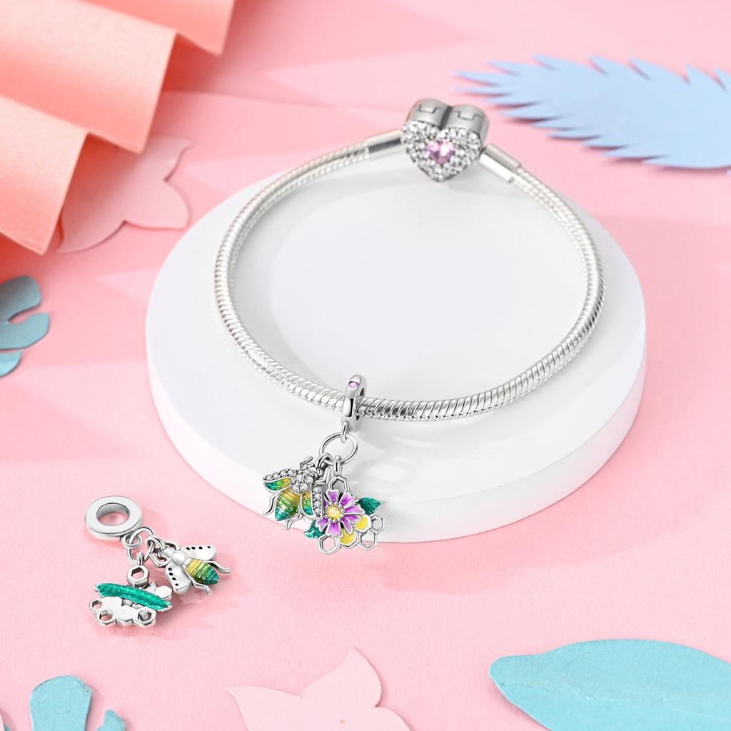 copper Plated Colorful Charm Bead Charms Bead Charms Compatible With Authentic Bangle Unicorn Fiery Dragon Pendant Dangle Bracelets Do It Yourself Wom