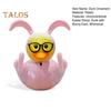Middle Finger Duck Figurine Bunny Ears Duckling Statue Desktop Duck Ornament Easter Gift for Duck Lovers Office Decor
