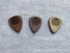 Custom Solid Wood Guitar Pick Necklace Pendant with Logo