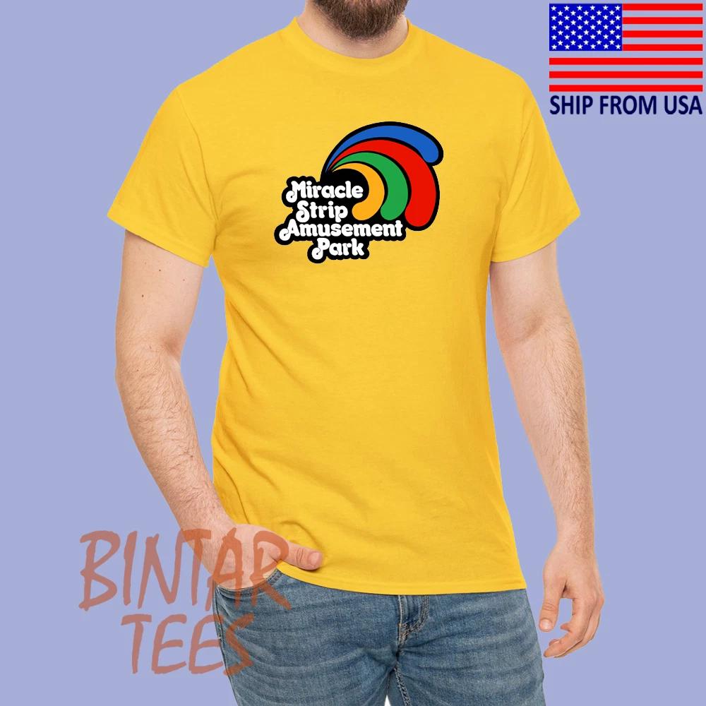 Miracle Strip Amusement Park 1963 Men s Daisy Yellow Size S to 5XL 3XL