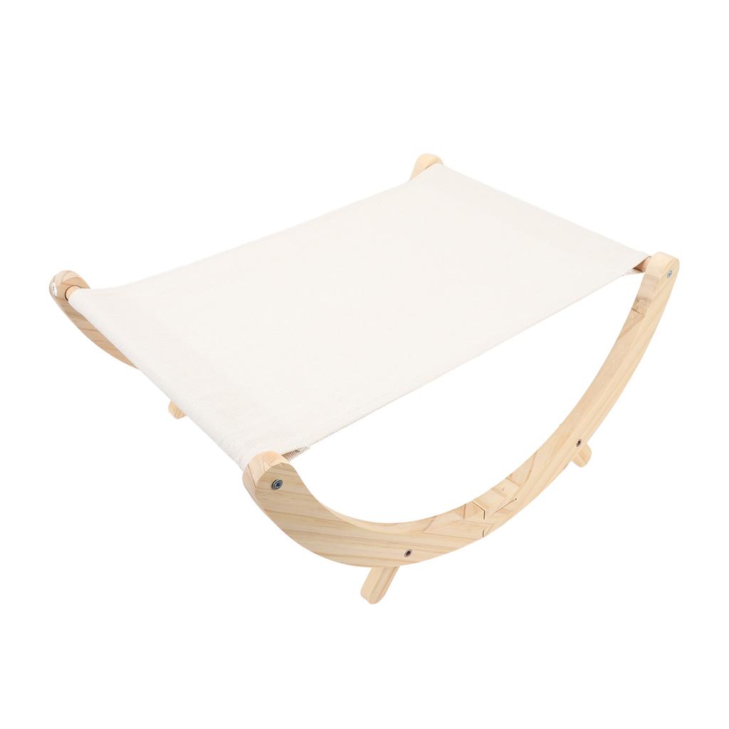 Wooden Cat Hammock Foldable Antislip Easy To Assemble Elevated Pet Hammock Bed Furniture for Indoor
