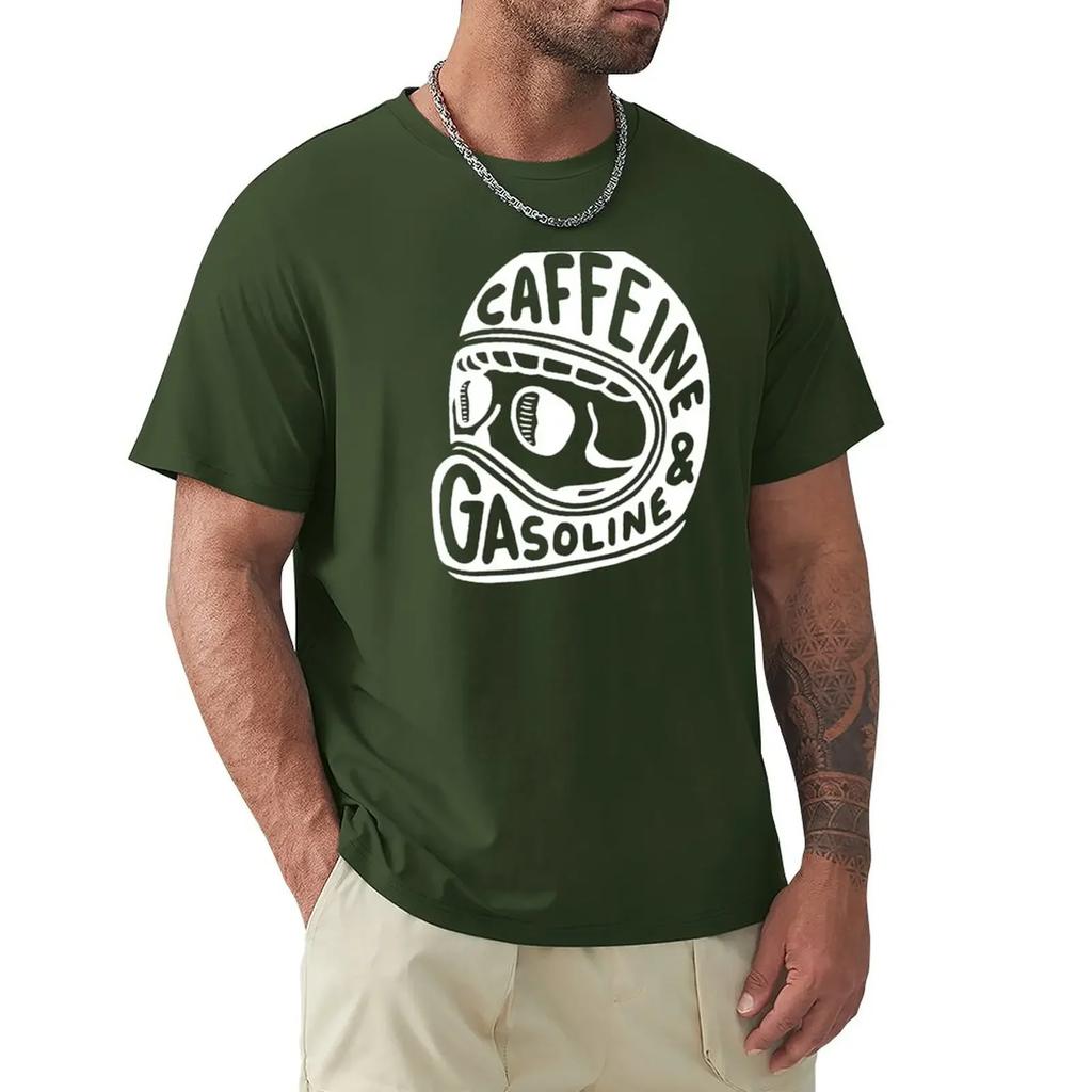 Caffeine and Gasoline TShirt Quickdrying Heavyweights Kawaii Clothes Cotton T Shirt Unisex