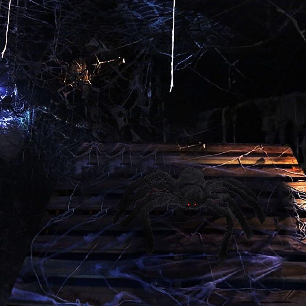 

Stretchable Hairy Decoration Halloween Prop Haunted House Decor Party чорний