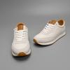 European Luxury Men's Genuine Leather Casual White Shoes - Trendy Summer Forrest Gump Style