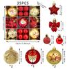 35Pcs/Set Creative Christmas Ball 6CM Xmas Ornament Ball Durable Xmas Baubles  Scene Supplies