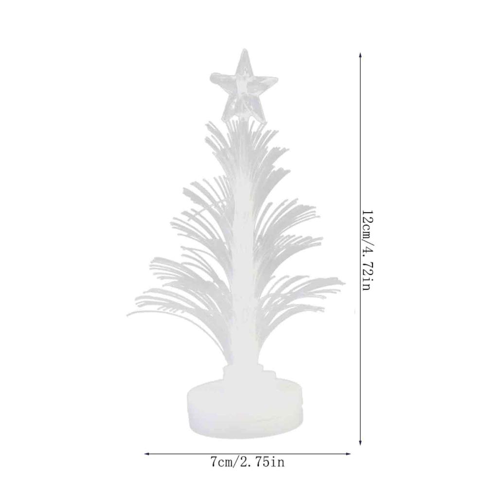(Nikita) 2 Stück Merry LED Farbwechsel Mini Weihnachten Weihnachtsbaum Home Table Party Decor Charm