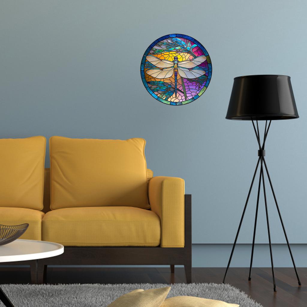 Dekor ważki Statuetka do salonu Płyta akrylowa Imitacja szkła Okno zewnętrzne