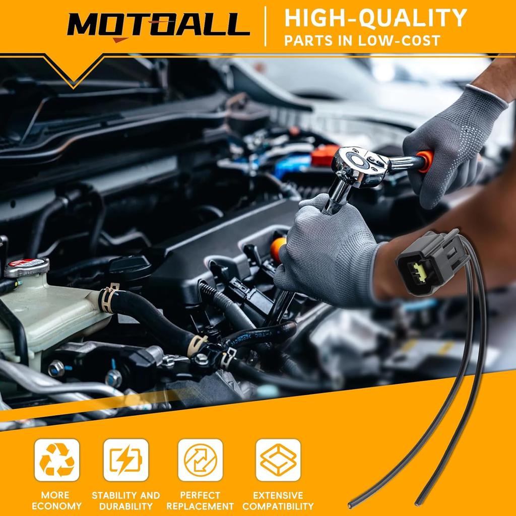 MOTOALL Ignition Coil Connector Plug Wire Harness Pigtail Wiring Loom 2-Way For Ford 4.6L 5.4L 6.8L 1991-2011 & Lincoln Mazda Suzuki - 8Pcs