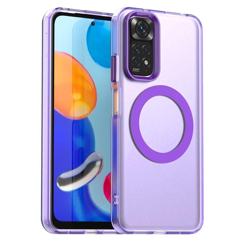 Gjennomsiktig deksel til Redmi Note 11-deksel Redmi Note 11 11S Magnetisk adsorpsjon Trådløs lading Bakdeksel Til Redmi Note 11S-deksel