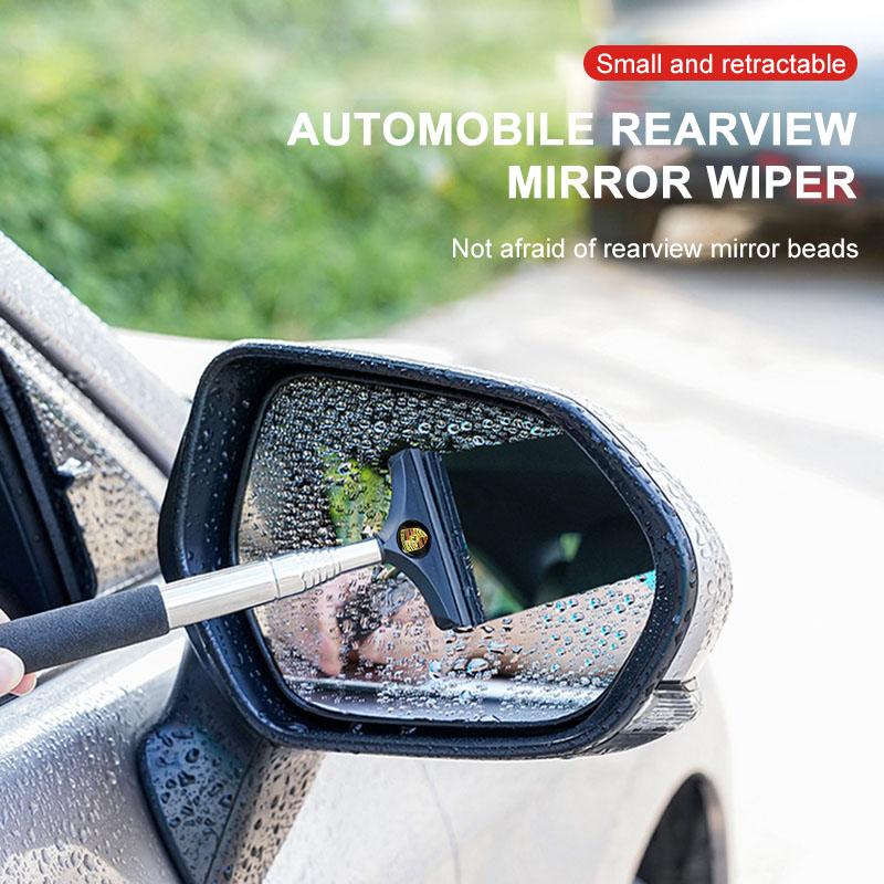 1Pcs Car Rearview Mirror Wiper Retractable Handheld Cleaning Brush For Porsche 911 918Spyder 928 944 968 Boxster Cayenne Macan Panamera