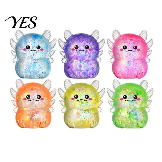 Stress Relief Toy Axolotl Squeeze Set, Toys for Adults Kids, Soft TPR Slow Rising Sensory Balls Anxiety Relief, Classroom Prizes Birthday Gifts