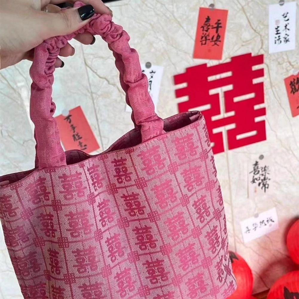 Versatile Wedding Tote Bag Chinese Style Gift Bag Cute Handbag  Wedding
