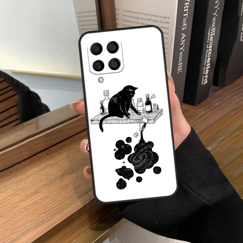 

Чорні коти чорнилом Миле домашнє тварина Відьма Мистецтво Для Samsung Galaxy M13 M23 M33 M53 M21 M31 M51 M30s M20 M12 M32 M52 M14 M34 M54 Чохол для телефону Samsung M52 5G
