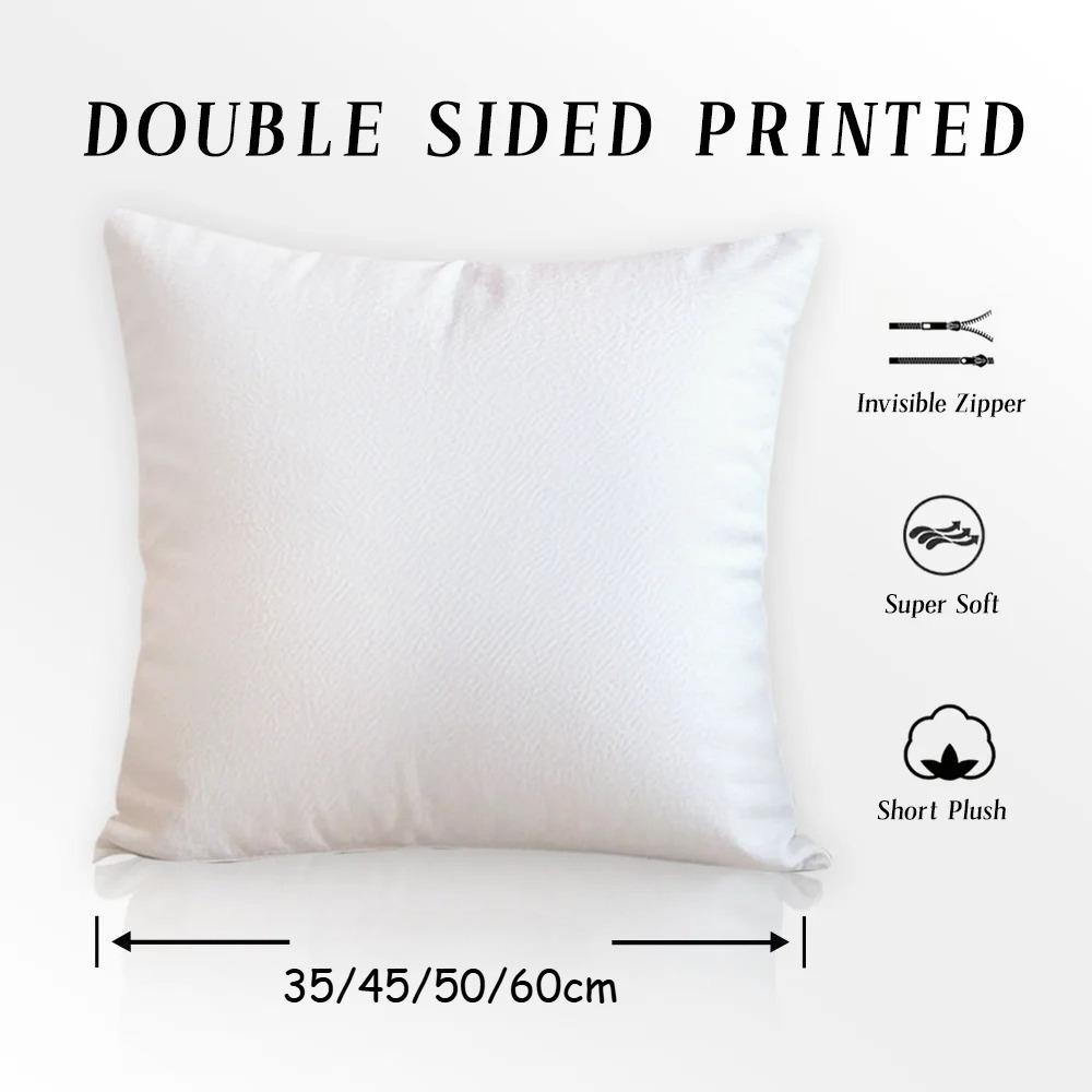 Game F-F-Final Fantasy 7 Double-Sided Printed Pillow Cover Short Plush Suitable Living Rooms Bedrooms Sofas Throw Cushion Cover